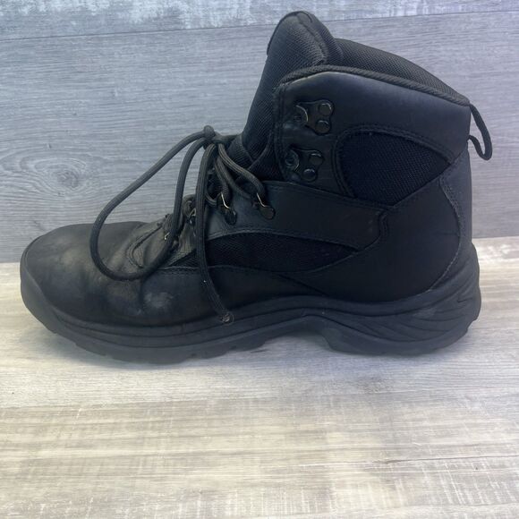 Mens Timberland Chocorua Mid LC Hiker Boot Black Full Grain Waterproof SZ 11 - Picture 7 of 10